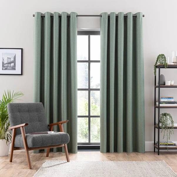 Dunelm Montreal Ultra Blackout Lilypad Eyelet Curtains 4 Dunelm Montreal Ultra Blackout Lilypad Eyelet Curtains - Image 2
