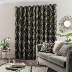 Dunelm Zena Black Eyelet Curtains 11 Dunelm Zena Black Eyelet Curtains -Dunelm Sales Store 30719683 alt04