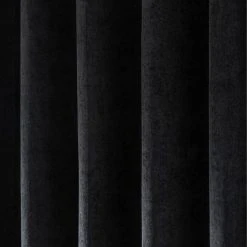 Dunelm Margot Velour Black Eyelet Curtains -Dunelm Sales Store 30719769 alt02