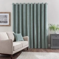 Dunelm Margot Velour Lily Pad Blue Eyelet Curtains 11 Dunelm Margot Velour Lily Pad Blue Eyelet Curtains -Dunelm Sales Store 30719787 alt04
