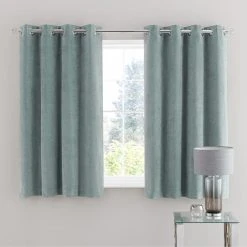 Dunelm Margot Velour Lily Pad Blue Eyelet Curtains 12 Dunelm Margot Velour Lily Pad Blue Eyelet Curtains -Dunelm Sales Store 30719787 alt05