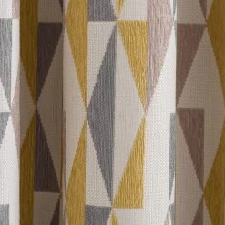 Dunelm Elements Triangles Ochre Chenille Pencil Pleat Curtains 10 Dunelm Elements Triangles Ochre Chenille Pencil Pleat Curtains -Dunelm Sales Store 30719831 alt02