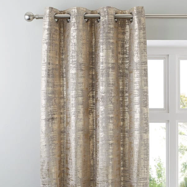 Dunelm Romano Gold Velour Eyelet Curtains 3 Dunelm Romano Gold Velour Eyelet Curtains