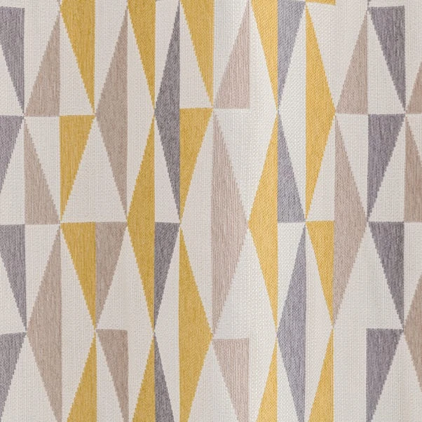 Dunelm Triangle Chenille Jacquard Eyelet Curtains 5 Dunelm Triangle Chenille Jacquard Eyelet Curtains - Image 3