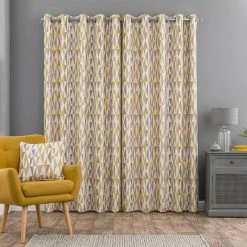 Dunelm Triangle Chenille Jacquard Eyelet Curtains 11 Dunelm Triangle Chenille Jacquard Eyelet Curtains -Dunelm Sales Store 30720139 alt04