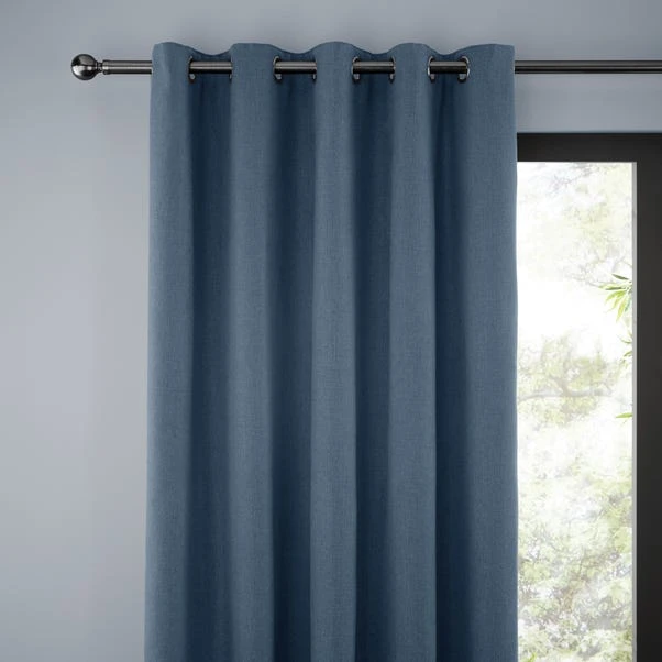 Dunelm Jennings Ashley Blue Thermal Eyelet Curtains 3 Dunelm Jennings Ashley Blue Thermal Eyelet Curtains