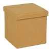 Dunelm Foldable Cube Faux Linen Ochre 1 Dunelm Foldable Cube Faux Linen Ochre -Dunelm Sales Store 30723922