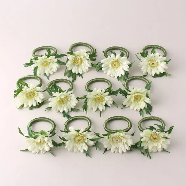 Dunelm Set Of 12 Gerbera Napkin Rings 7cm 3 Dunelm Set Of 12 Gerbera Napkin Rings 7cm