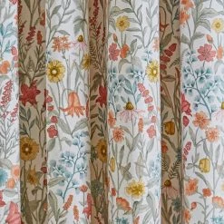 Dunelm Meadow Ditsy Red Blackout Eyelet Curtains 10 Dunelm Meadow Ditsy Red Blackout Eyelet Curtains -Dunelm Sales Store 30726123 alt02