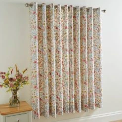 Dunelm Meadow Ditsy Red Blackout Eyelet Curtains 12 Dunelm Meadow Ditsy Red Blackout Eyelet Curtains -Dunelm Sales Store 30726123 alt04