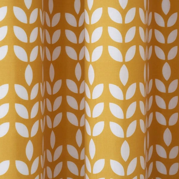 Elements Vete Ochre Reversible Blackout Eyelet Curtains 5 Elements Vete Ochre Reversible Blackout Eyelet Curtains - Image 3