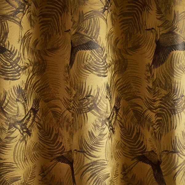 Dunelm Crane Old Gold Pencil Pleat Curtains 5 Dunelm Crane Old Gold Pencil Pleat Curtains - Image 3