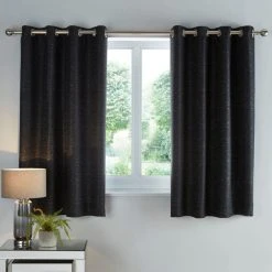 Dunelm Molly Black Eyelet Curtains 13 Dunelm Molly Black Eyelet Curtains -Dunelm Sales Store 30726953 alt05