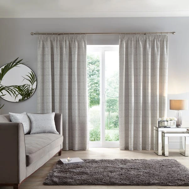 Dunelm Molly White Pencil Pleat Curtains 4 Dunelm Molly White Pencil Pleat Curtains - Image 2