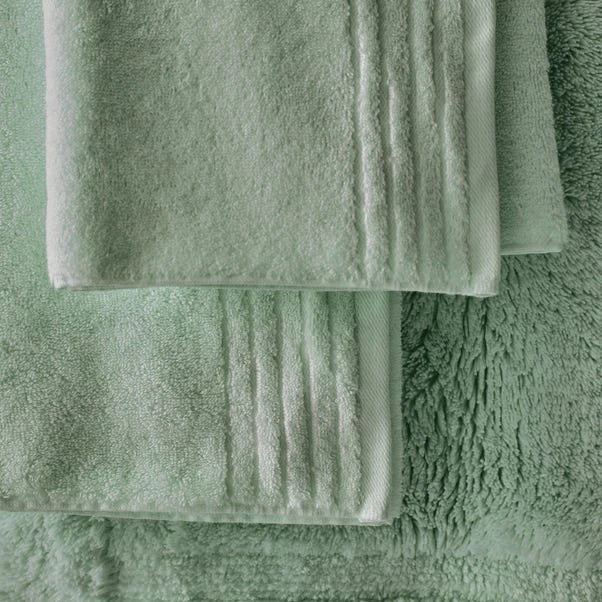 Dorma Tencel Sumptuously Soft Grey Green Towel 6 Dorma Tencel Sumptuously Soft Grey Green Towel - Image 4