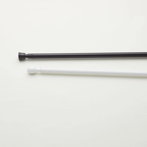 Dunelm Matt Black Extendable Tension Rod 4 Dunelm Matt Black Extendable Tension Rod - Image 2