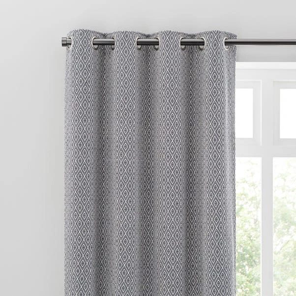 Elements Oslo Navy Blue Eyelet Curtains 3 Elements Oslo Navy Blue Eyelet Curtains
