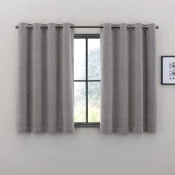 Elements Oslo Navy Blue Eyelet Curtains 12 Elements Oslo Navy Blue Eyelet Curtains -Dunelm Sales Store 30729083 alt05