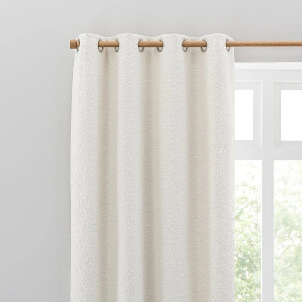 Churchgate Woodhouse Boucle Ivory Eyelet Curtains 3 Churchgate Woodhouse Boucle Ivory Eyelet Curtains