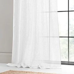 The Edited Life Cartmel Linen White Single Voile Panel 10 The Edited Life Cartmel Linen White Single Voile Panel -Dunelm Sales Store 30729230 alt06