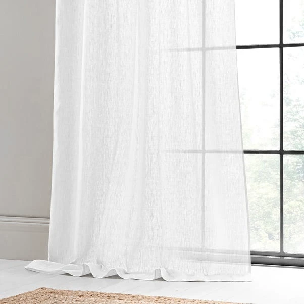 The Edited Life Cartmel Linen White Single Voile Panel 6 The Edited Life Cartmel Linen White Single Voile Panel - Image 4