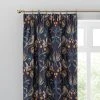 Dunelm Havisham Navy Pencil Pleat Curtains