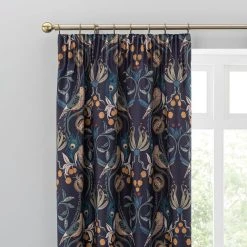 Dunelm Havisham Navy Pencil Pleat Curtains