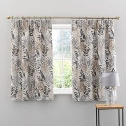 Luxury Collection Leaf Jacquard Grey Pencil Pleat Curtains 12 Luxury Collection Leaf Jacquard Grey Pencil Pleat Curtains -Dunelm Sales Store 30729264 alt05