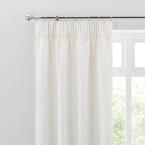 Dunelm Sydney Ecru Pencil Pleat Curtains 3 Dunelm Sydney Ecru Pencil Pleat Curtains