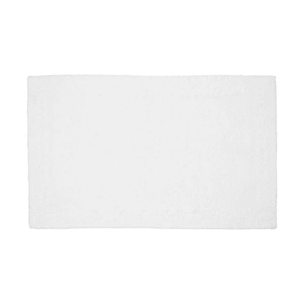 Dunelm Organic Cotton Reversible White Bath Mat 4 Dunelm Organic Cotton Reversible White Bath Mat - Image 2