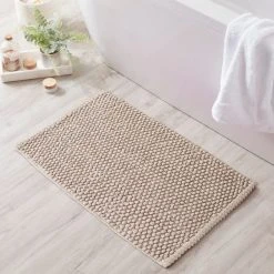 Dunelm Organic Cotton Mushroom Bobble Bath Mat