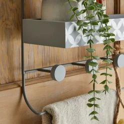Dunelm Geo Tile Grey Multi Storage Over Door Hooks 10 Dunelm Geo Tile Grey Multi Storage Over Door Hooks -Dunelm Sales Store 30729405 alt02