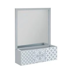 Dunelm Purity Geo Tile Grey Bathroom Mirror 10 Dunelm Purity Geo Tile Grey Bathroom Mirror -Dunelm Sales Store 30729415 alt02