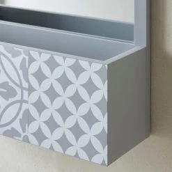 Dunelm Purity Geo Tile Grey Bathroom Mirror 11 Dunelm Purity Geo Tile Grey Bathroom Mirror -Dunelm Sales Store 30729415 alt03