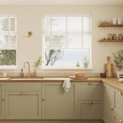 Dunelm White 63mm Hardwood Shutter Effect Venetian Blind