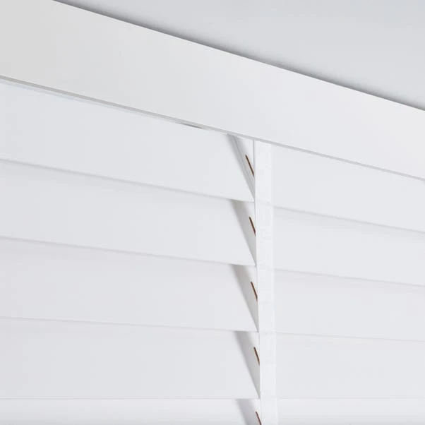 Dunelm White 63mm Hardwood Shutter Effect Venetian Blind 7 Dunelm White 63mm Hardwood Shutter Effect Venetian Blind - Image 5