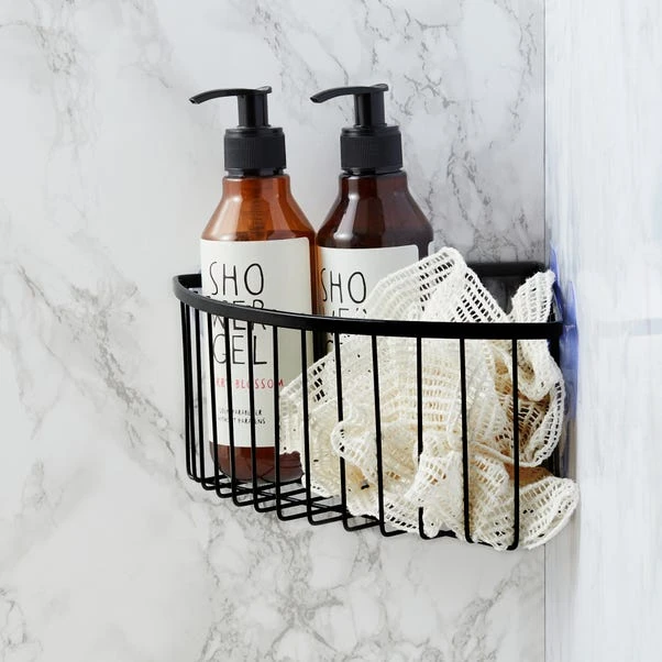 Dunelm Aquarack Black Deep Corner Basket 3 Dunelm Aquarack Black Deep Corner Basket