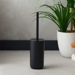 Dunelm Black Anti Bacterial Toilet Brush