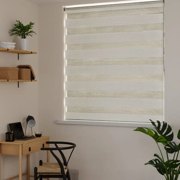 Dunelm Linen Mix Natural Day And Night Roller Blind 7 Dunelm Linen Mix Natural Day And Night Roller Blind - Image 5