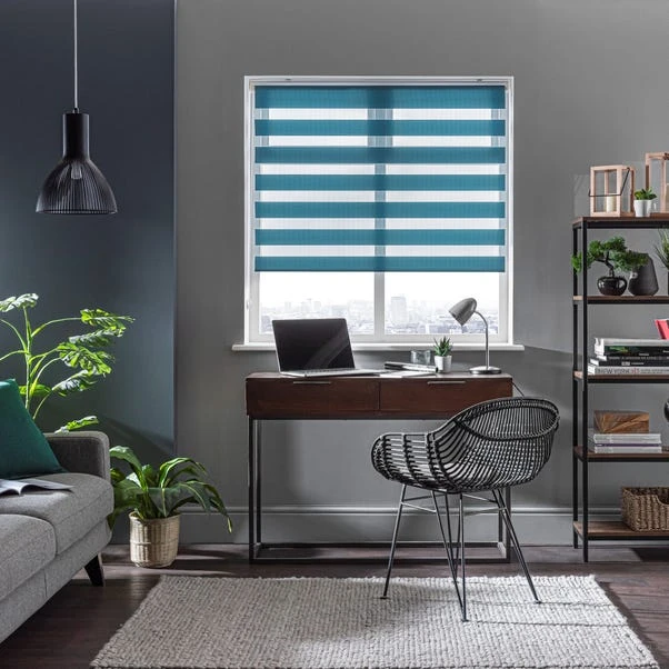 Dunelm Day And Night Teal Daylight Roller Blind 8 Dunelm Day And Night Teal Daylight Roller Blind - Image 6