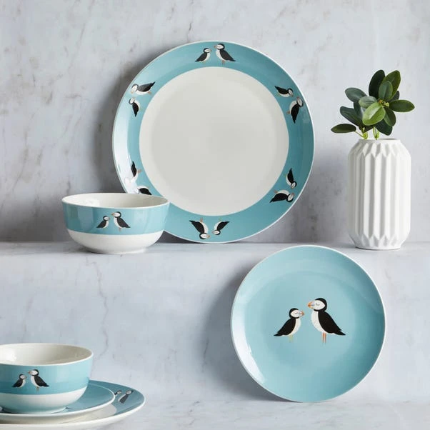 Dunelm Puffin 12 Piece Dinner Set 3 Dunelm Puffin 12 Piece Dinner Set