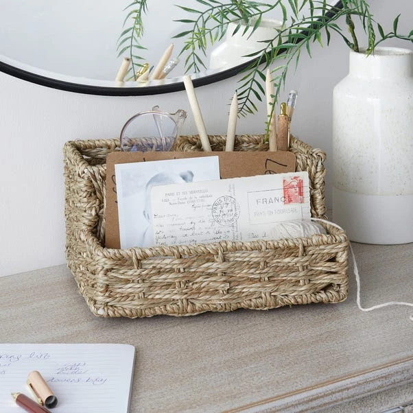 Dunelm Seagrass Desk Storage 3 Dunelm Seagrass Desk Storage