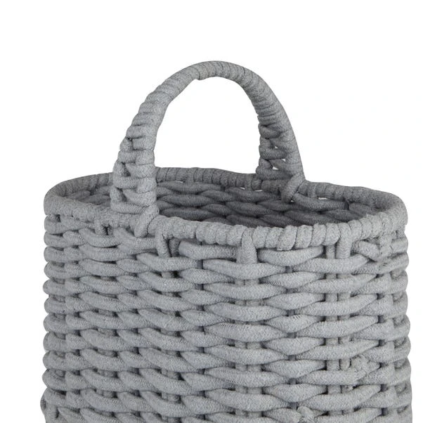 Dunelm Grey Cotton Rope Stair Basket 7 Dunelm Grey Cotton Rope Stair Basket - Image 5