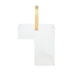 Dunelm Metal Mesh Stair Basket White 10 Dunelm Metal Mesh Stair Basket White -Dunelm Sales Store 30733568 alt03