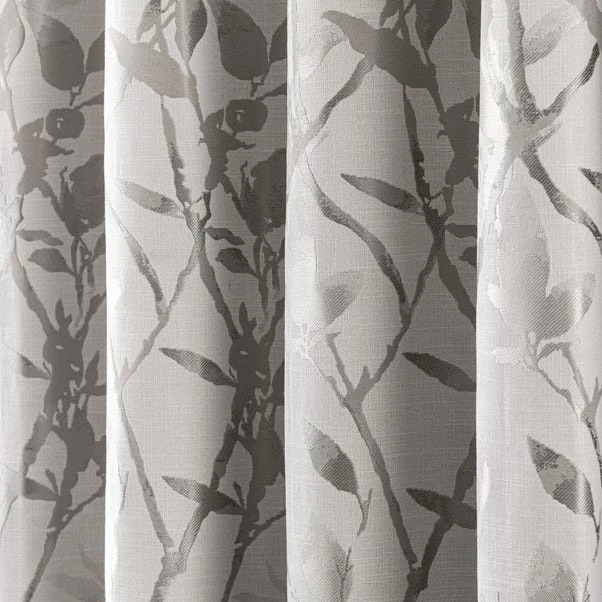 Dunelm Zen White Jacquard Eyelet Curtains 5 Dunelm Zen White Jacquard Eyelet Curtains - Image 3