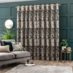 Dunelm Zen Peacock Jacquard Eyelet Curtains 11 Dunelm Zen Peacock Jacquard Eyelet Curtains -Dunelm Sales Store 30733720 alt04