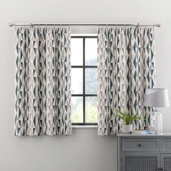 Dunelm Elements Triangles Peacock Pencil Pleat Curtains 12 Dunelm Elements Triangles Peacock Pencil Pleat Curtains -Dunelm Sales Store 30733750 alt05