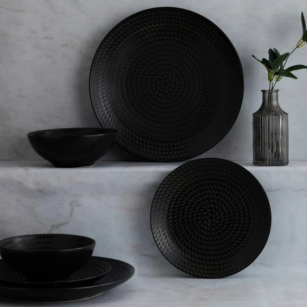 Dunelm Carbon 12 Piece Dinner Set 3 Dunelm Carbon 12 Piece Dinner Set