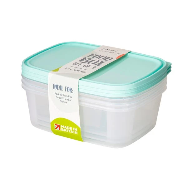 Dunelm Set Of 3 2L Food Storage Boxes 4 Dunelm Set Of 3 2L Food Storage Boxes - Image 2