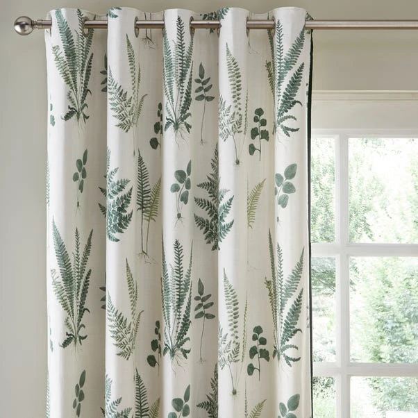Dunelm Fern Green Eyelet Curtains 3 Dunelm Fern Green Eyelet Curtains